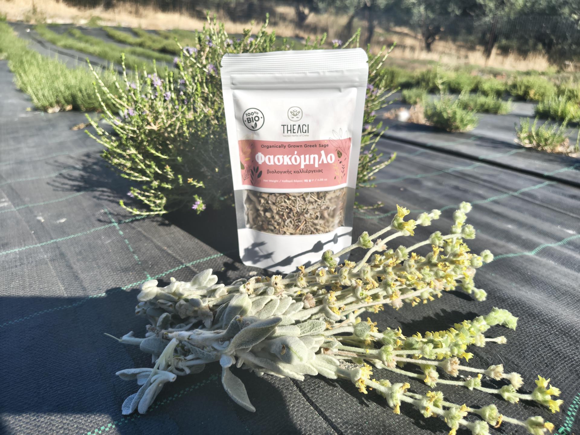 Βιολογικό φασκόμηλο Κρήτης 25g