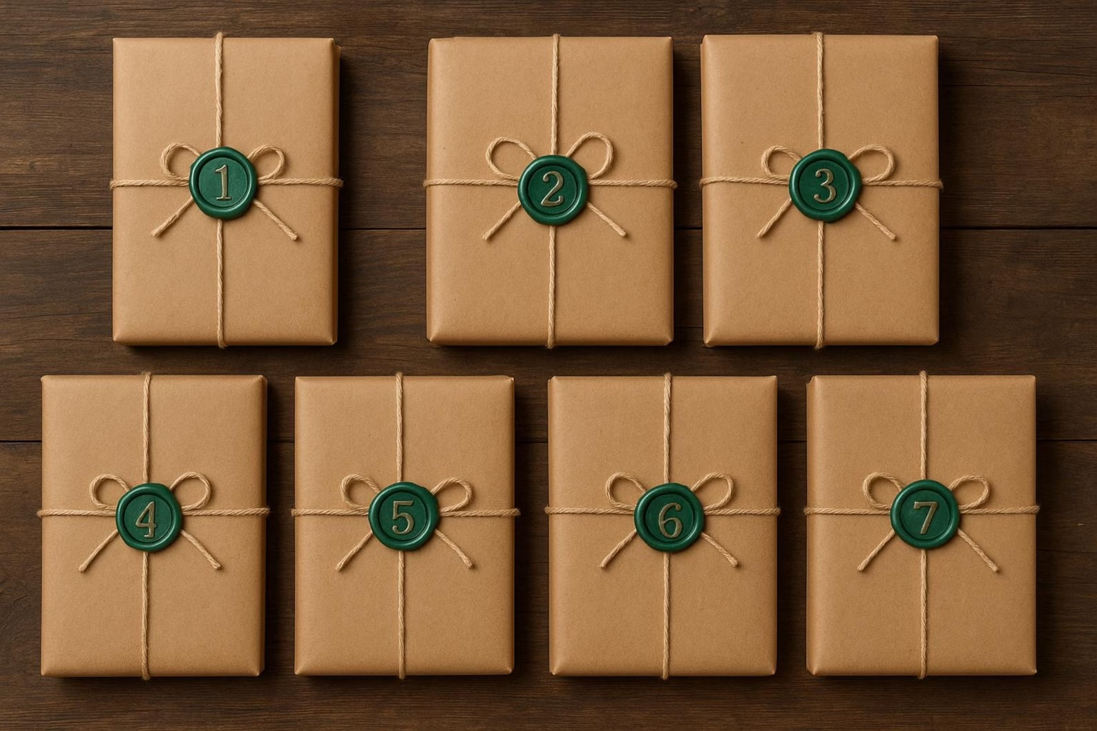 Eingepackte Bücher für einen 12/24-Tage Bücher-Adventskalender – lesefreundliche Alternative zu Süssigkeiten für Familien.