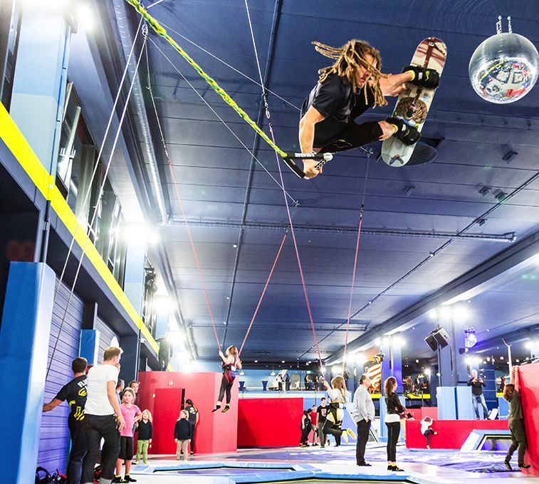 trampoline kids board tricks