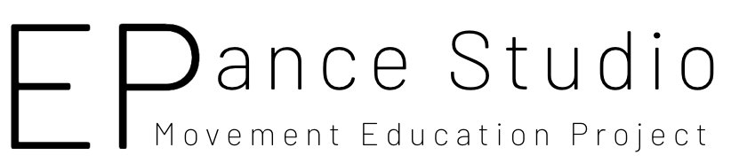 The black and white logo of the Movement Education Project Dance Studio in Zurich, Switzerland.