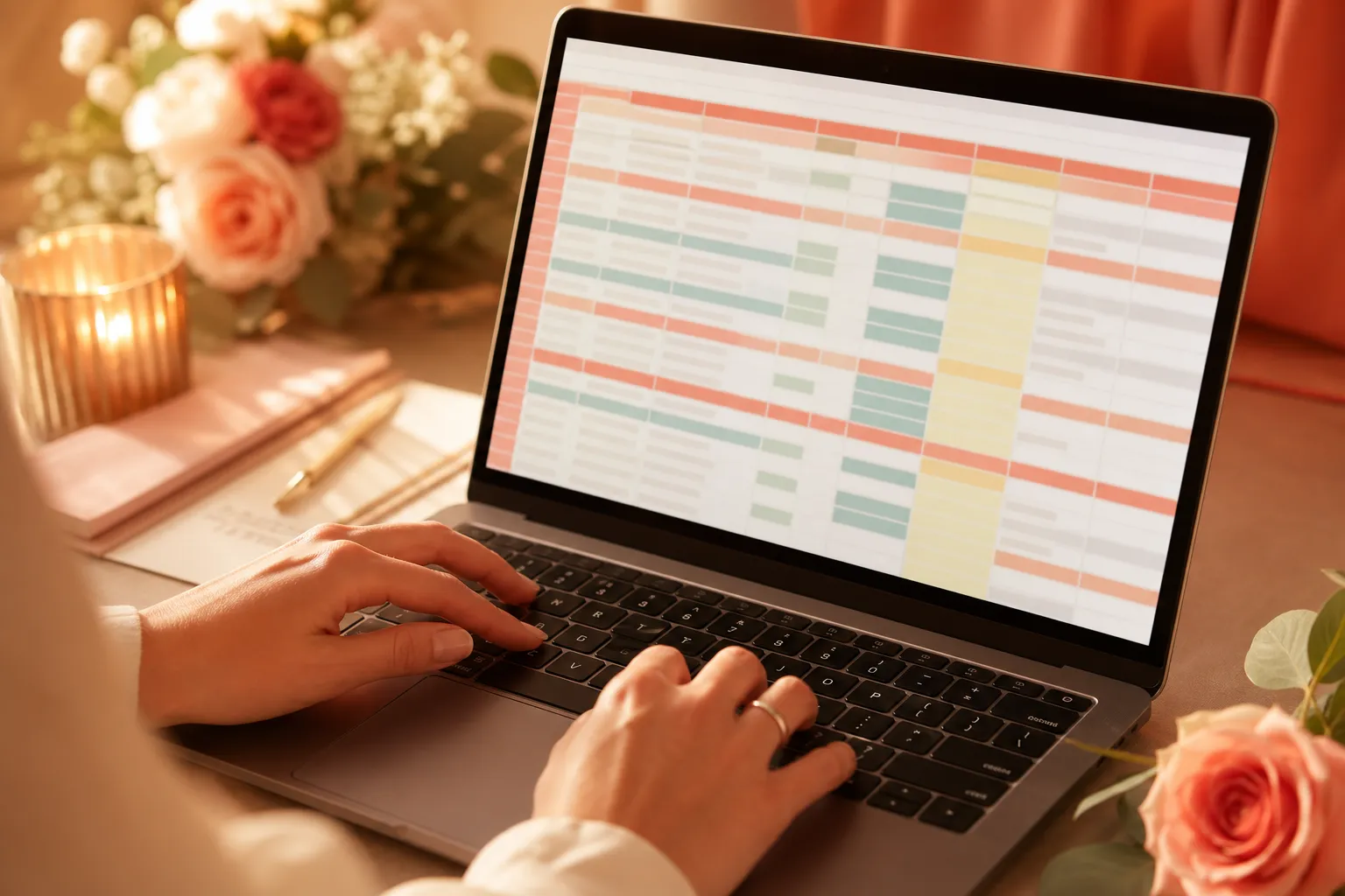 Παράδειγμα οργάνωσης γάμου σε Google Sheets με budget και λίστα καλεσμένων