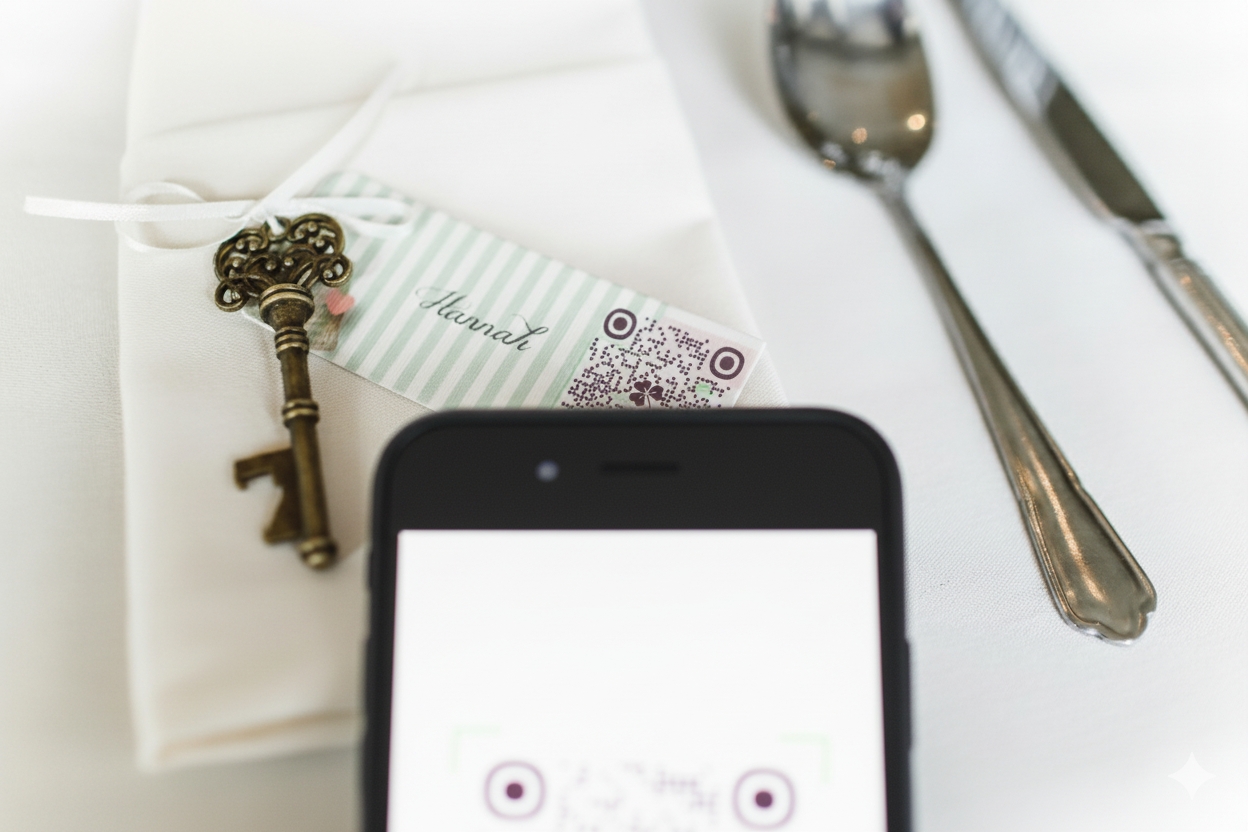 Wedding QR Code for Guest Photo Sharing and Anonymous Login