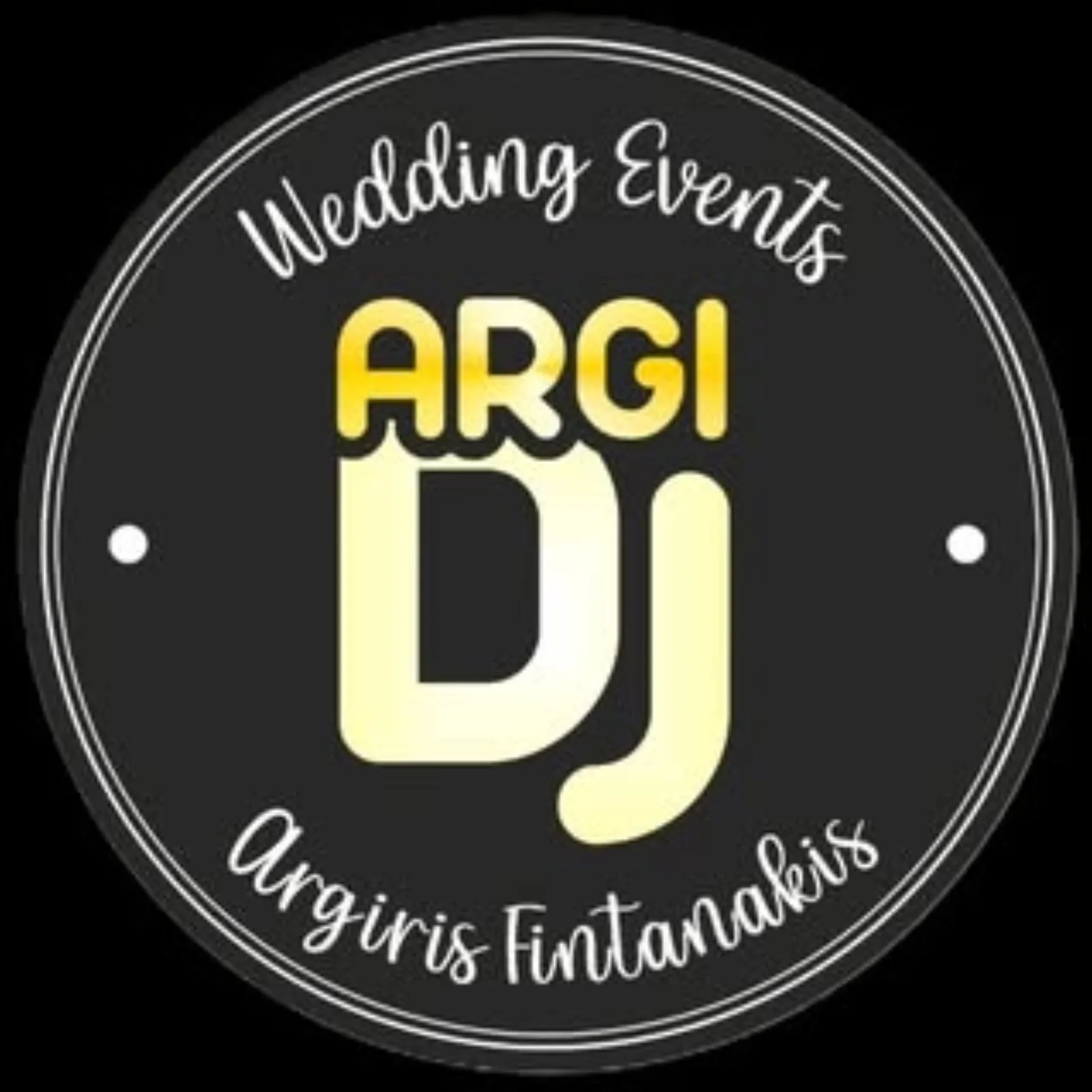 DJ Argi Αργύρης Φιντανάκης wedding DJ Θεσσαλονίκη λογότυπο