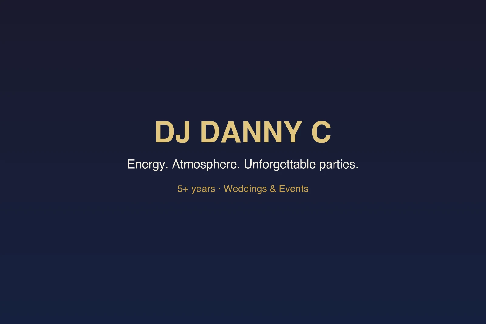DJ Danny C high-energy reception Athens