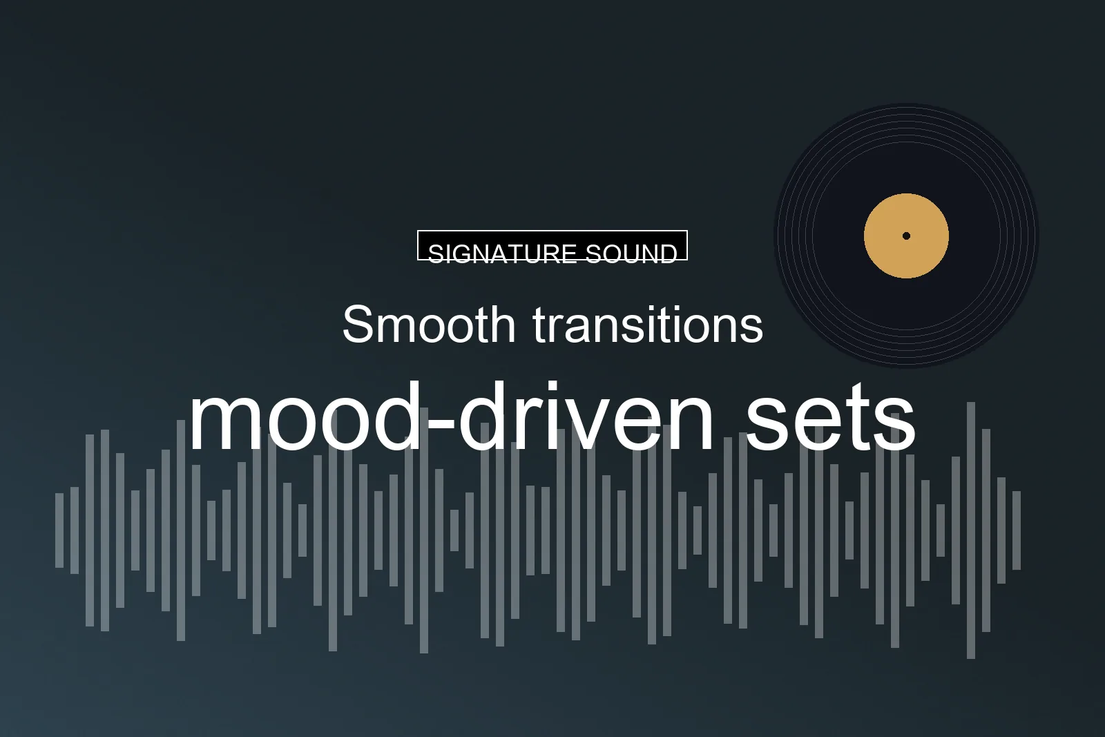 Mood driven DJ sets απαλές μεταβάσεις Κέρκυρα