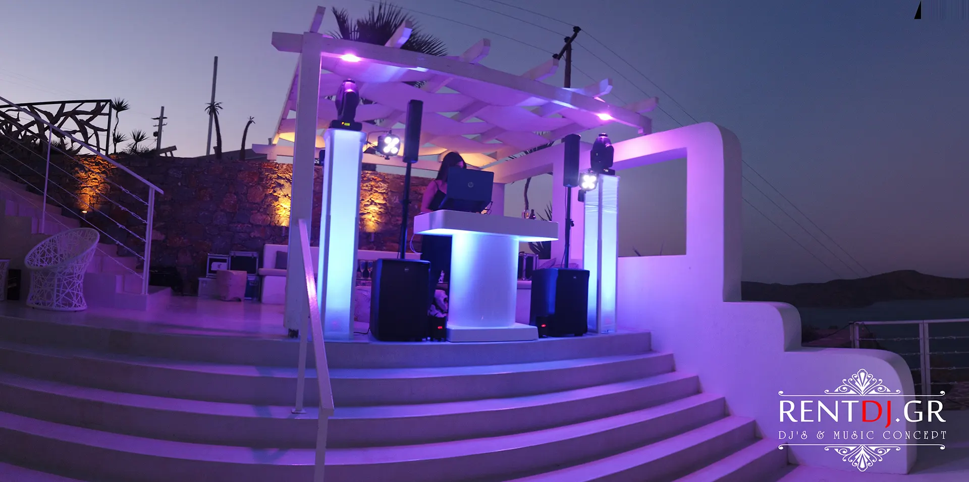 Wedding DJ booth setup Κρήτη