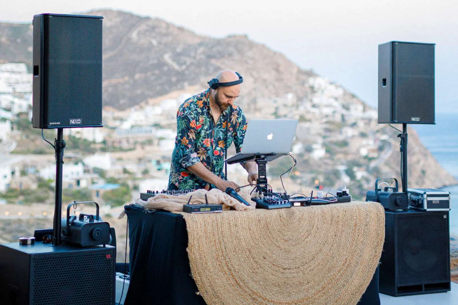 DJY Events destination γάμος fairy lights setup Ελλάδα