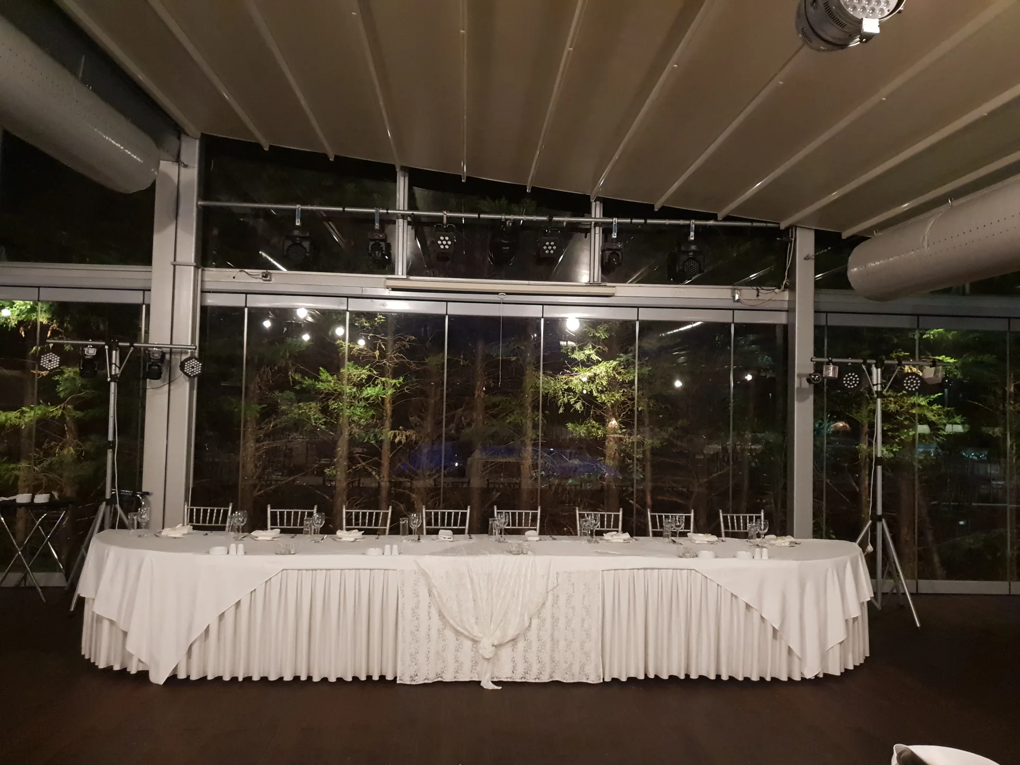 Σχεδιασμός φωτισμού δεξίωσης γάμου DJ Kos Events Αθήνα