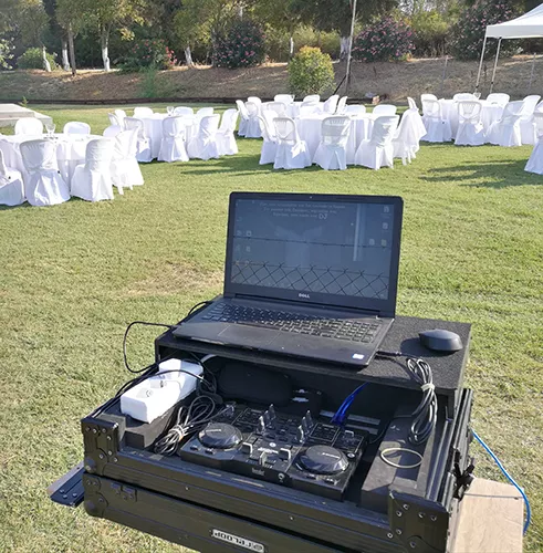 DJ Τόλης φώτα πίστας γάμος Θεσσαλονίκη