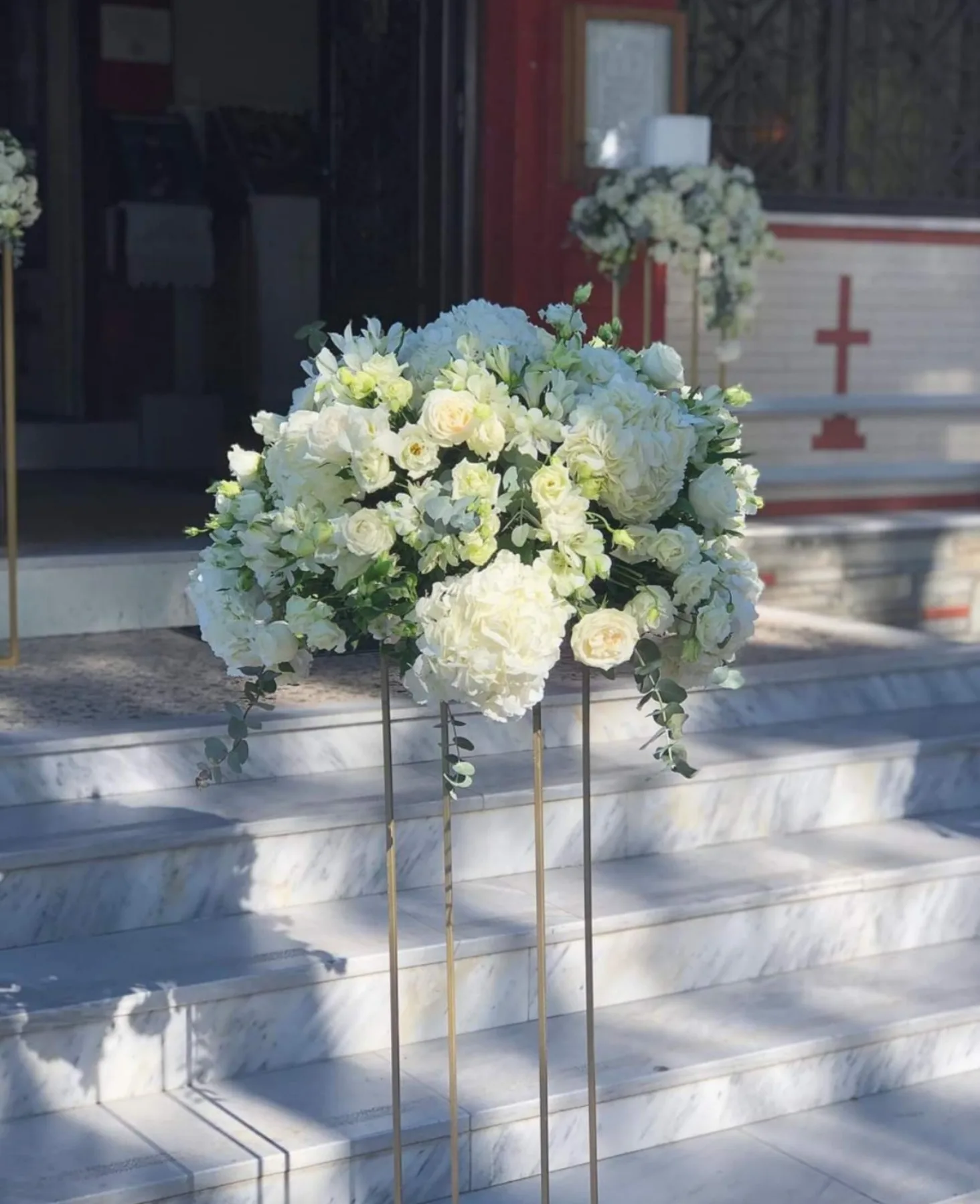 Ρομαντικός φωτισμός δεξίωσης γάμου destination wedding Ελλάδα