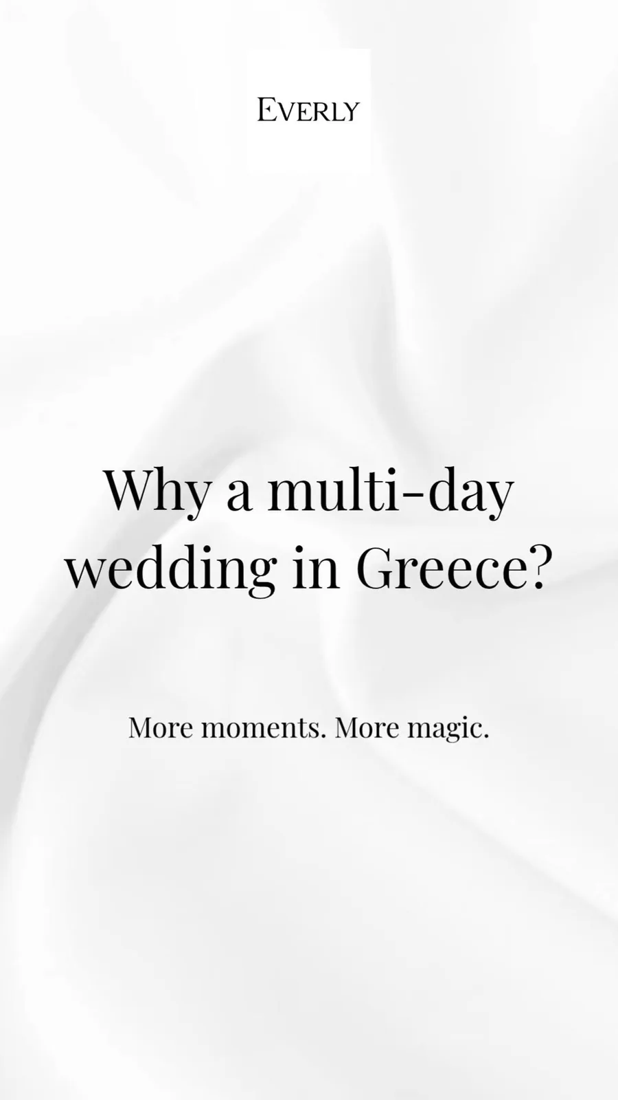 Everly destination wedding film Ελλάδα
