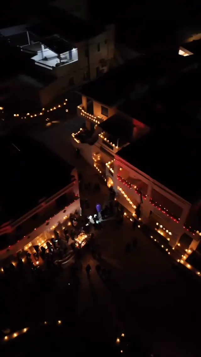 Good Friday candlelight in the village, Koufonisia