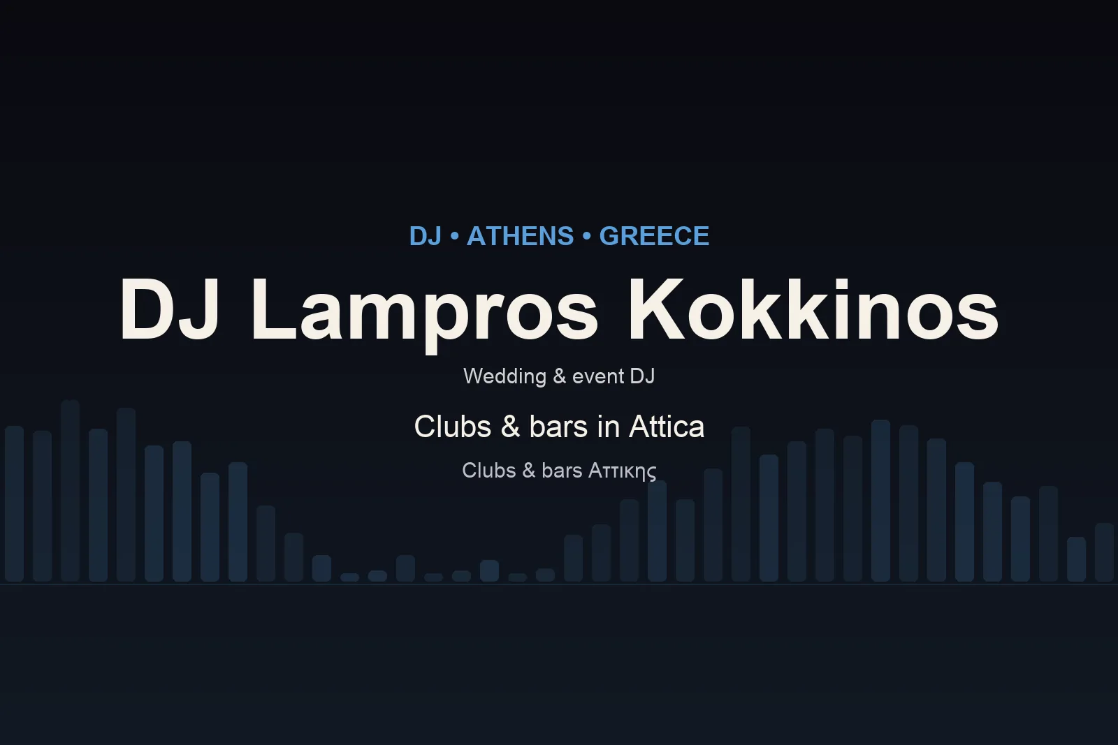 Clubs και bars DJ εμπειρία στην Αττική