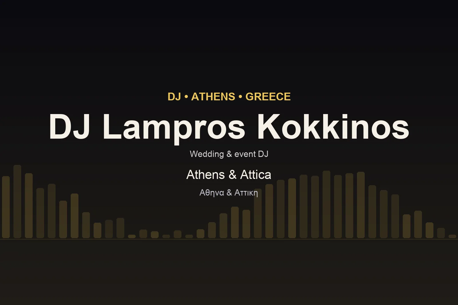 DJ Λάμπρος Κόκκινος κάλυψη Αθήνα Αττική