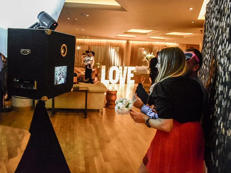 Vintage photobooth γάμου Magic Weddings Ελλάδα