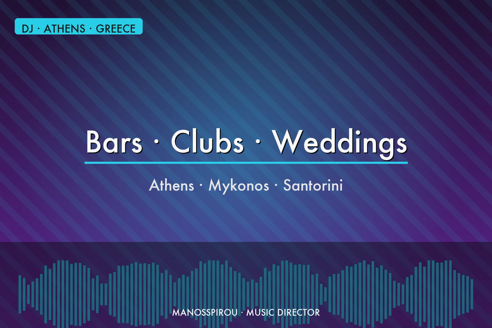 Bars και clubs Αθήνας DJ γάμου Μάνος Σπύρου