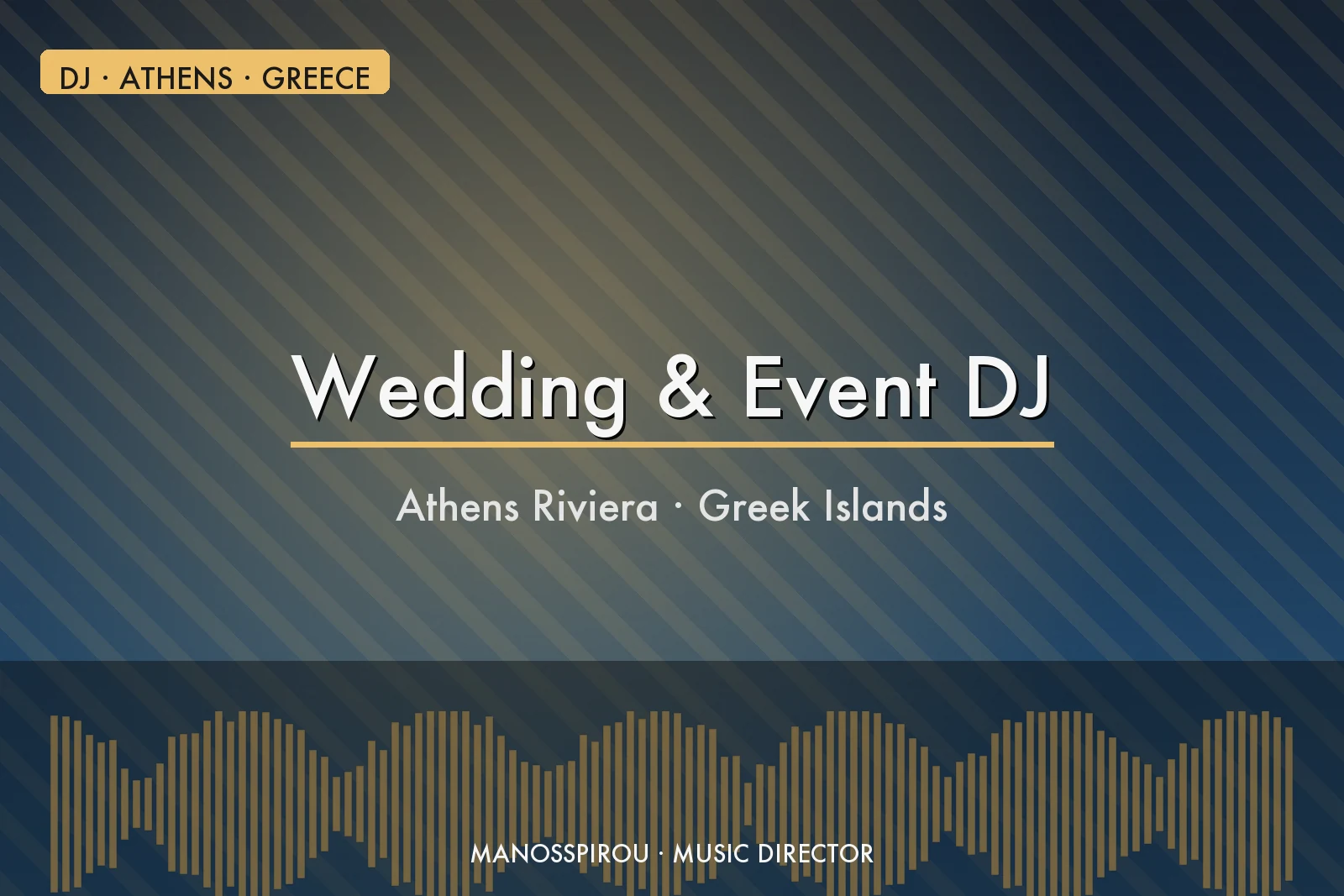 DJ Μάνος Σπύρου DJ γάμου Αθηναϊκή Ριβιέρα