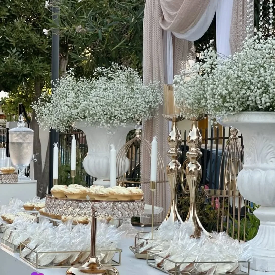 Στολισμός γάμου με γυψοφίλη από Maria's Flowers Events