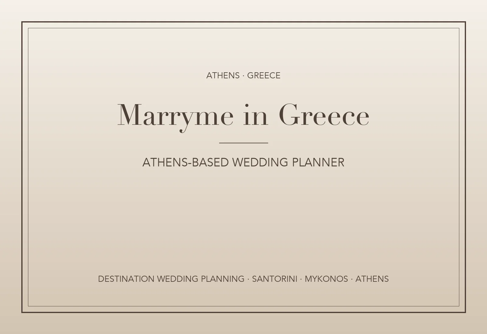 Marryme in Greece wedding planning Αθήνα