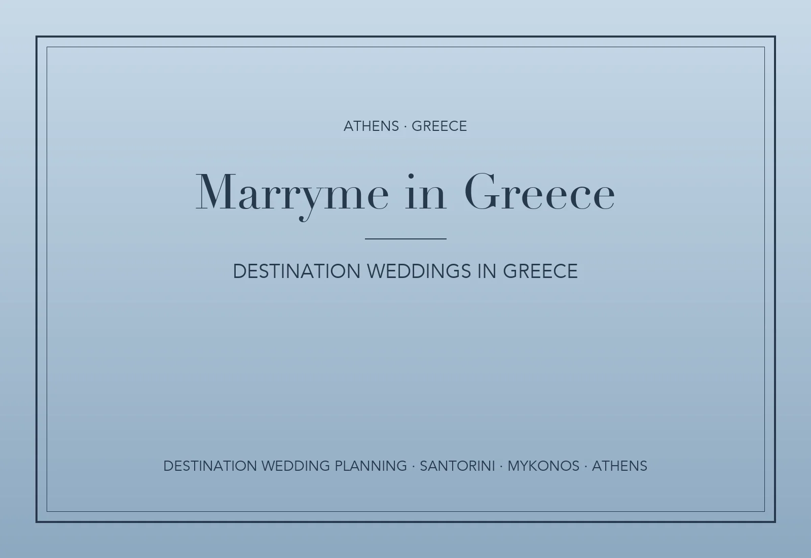 Destination weddings Ελλάδα Marryme in Greece