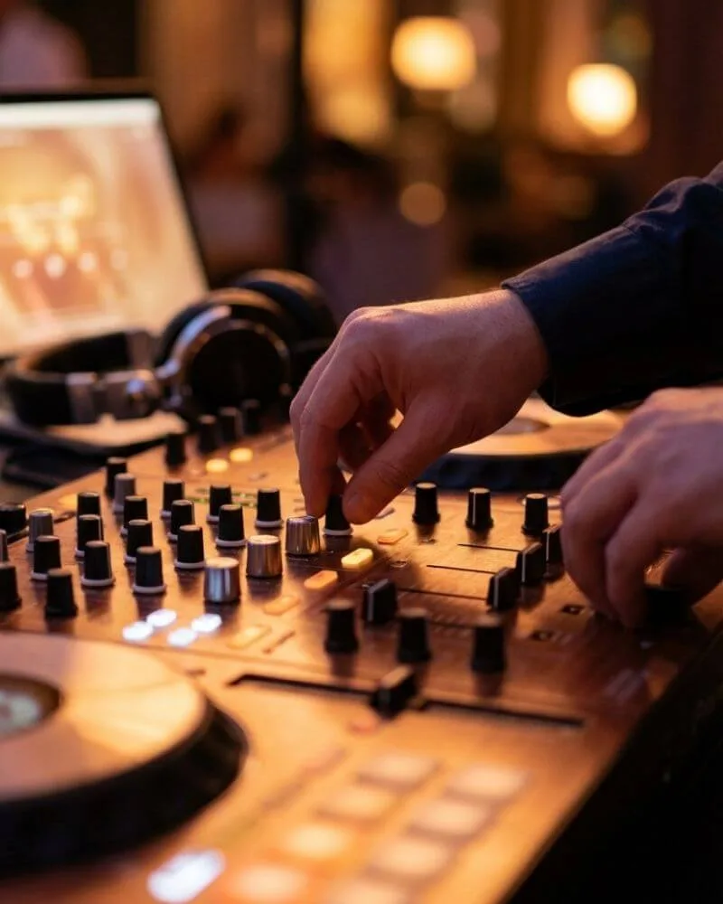 Messinia Events DJ booth και εξοπλισμός