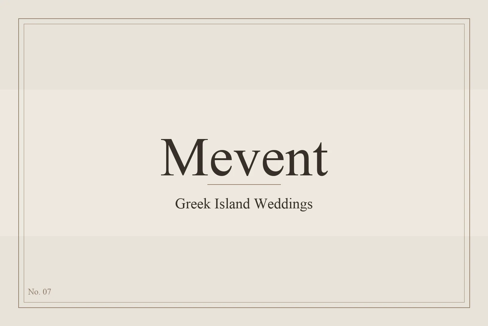 Mevent γάμοι σε ελληνικά νησιά και event design