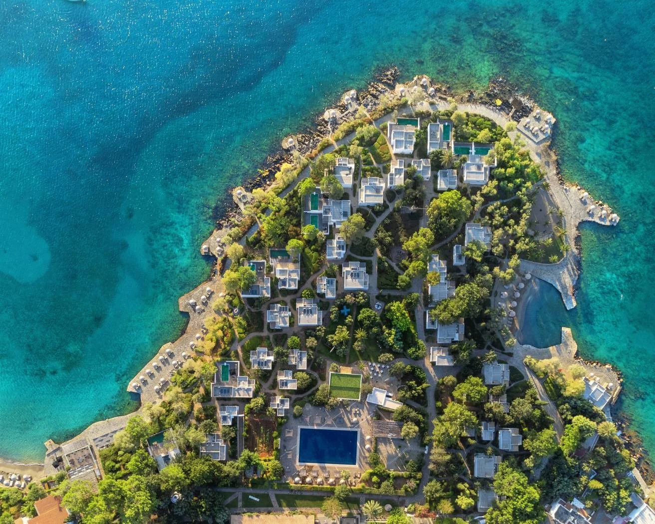 Ιδιωτικός κόλπος και ακτή Μιραμπέλλου, Minos Beach Art Hotel, γάμος ανατολική Κρήτη