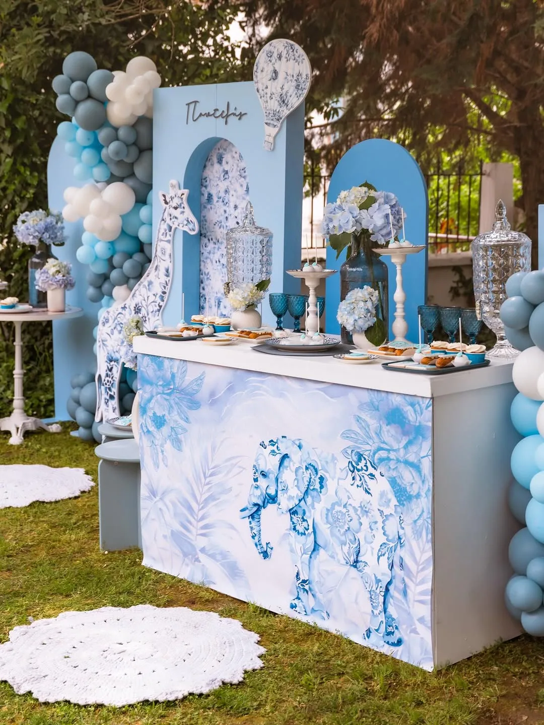 MSBA Events safari βάφτιση γαλάζια balloon installation Δράμα