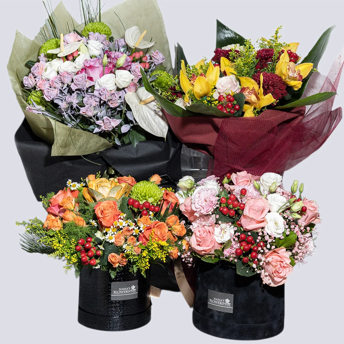 Μπουκέτα λουλουδιών Nadia's Flowershop