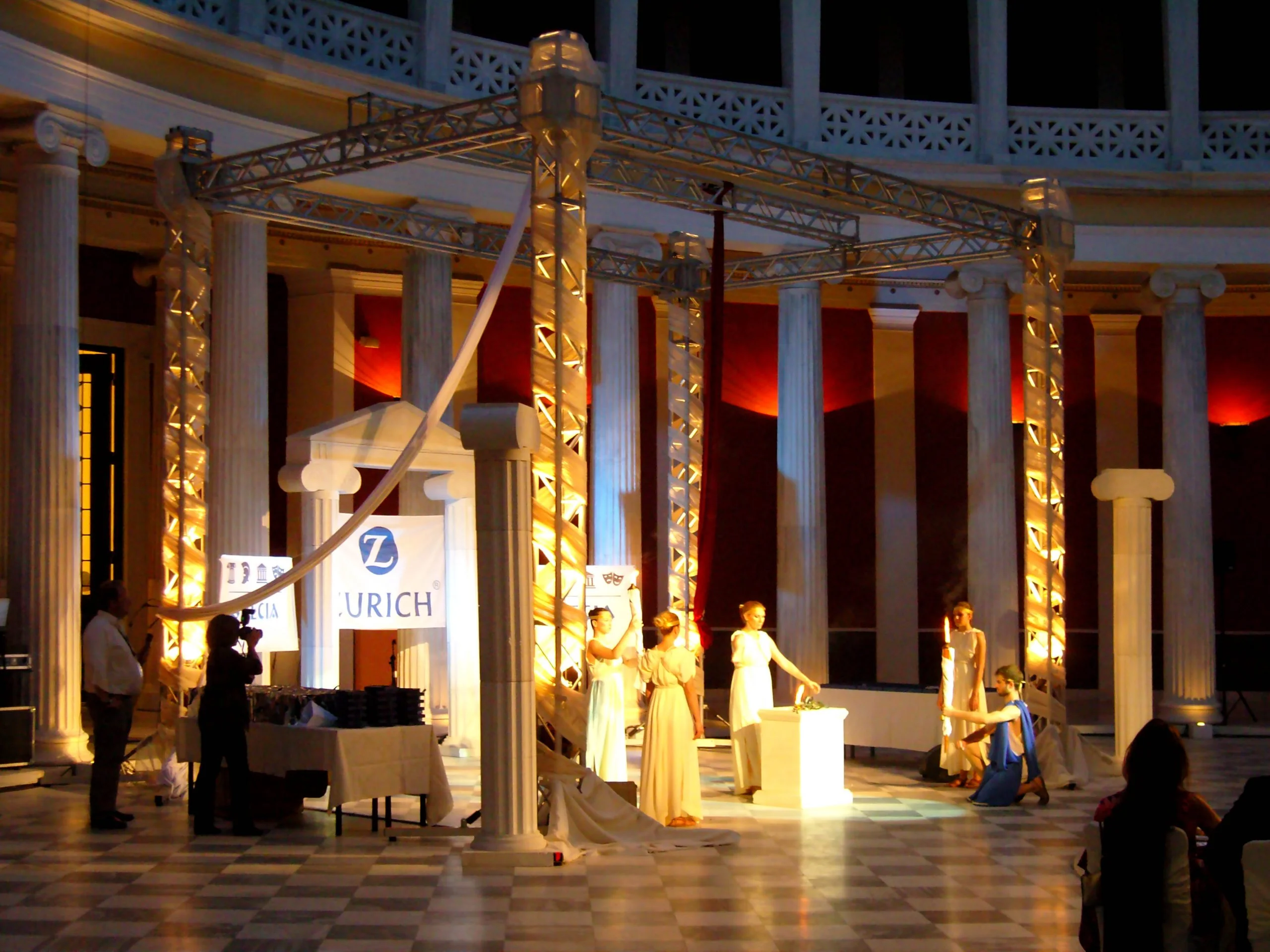 proAV θεματικό gala φωτισμός Αθήνα επίσημο δείπνο γάμου