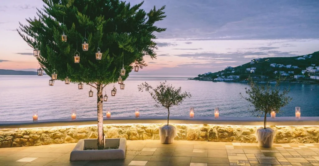 Δείπνο πρόβας σε deck πισίνας ή βεράντα, Saint John Hotel