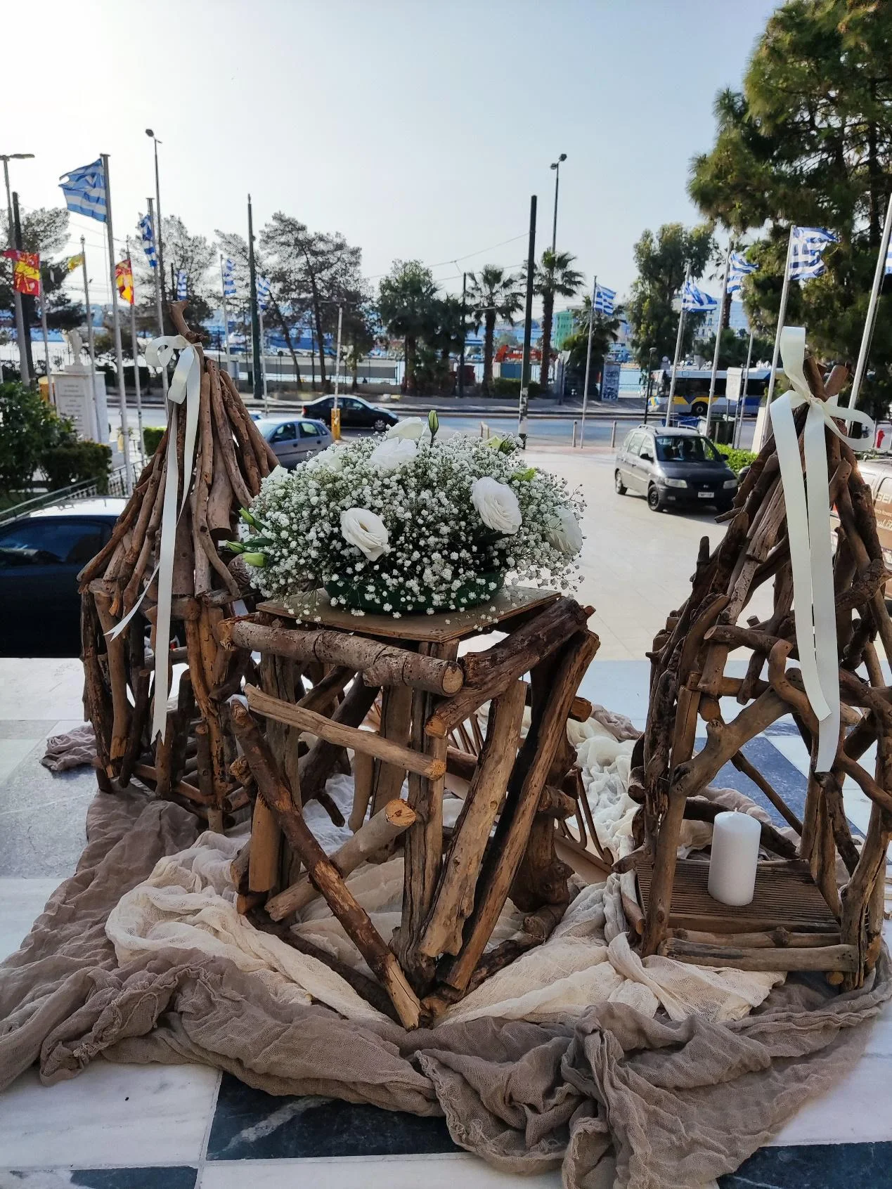 Vagenas Wedding νυφικό μπουκέτο και στολισμός λουλουδιών Νίκαια Αθήνα