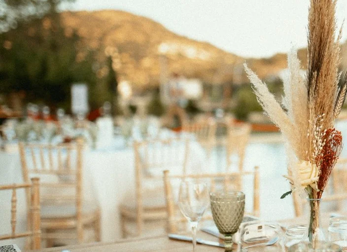 Vow Events λουλούδια και λεπτομέρειες διακόσμησης γάμου
